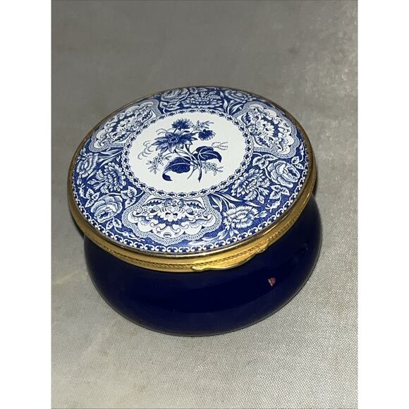 Spode Copeland Other - Spode Fine Enamels Staffordshire England The Blue Room Floral c 1830 Pattern